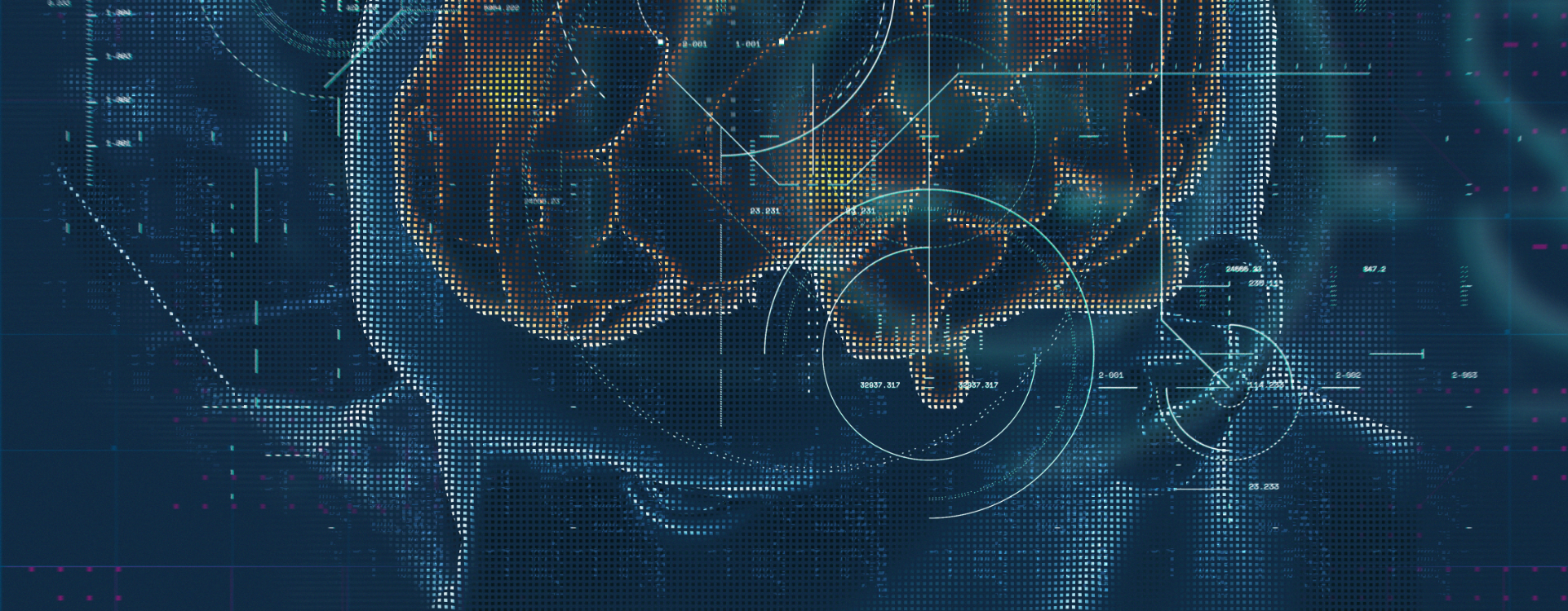 Computer-generated brain illustration