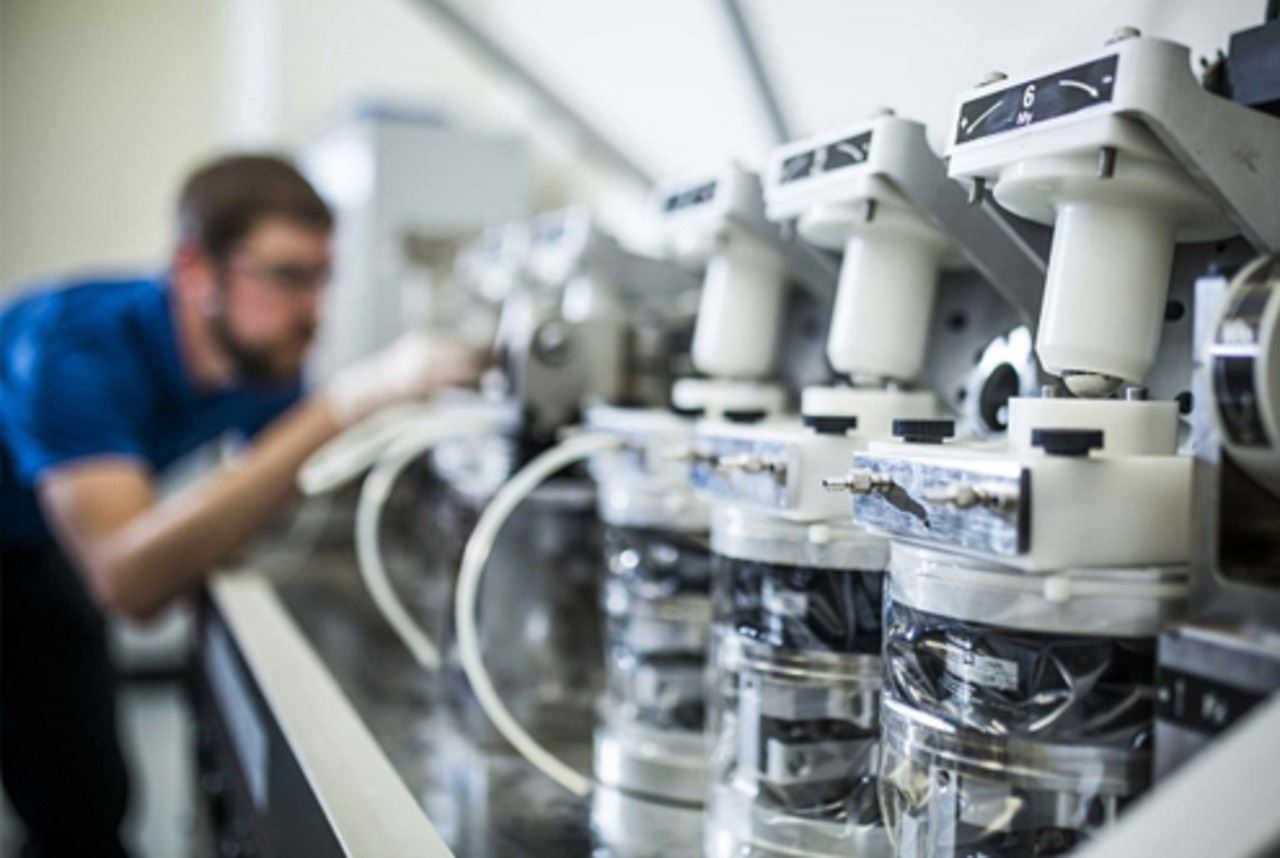 Researcher in a lab