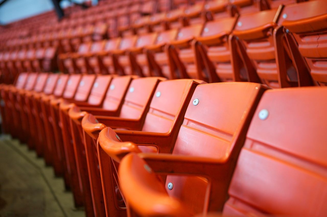Lecture hall seating row