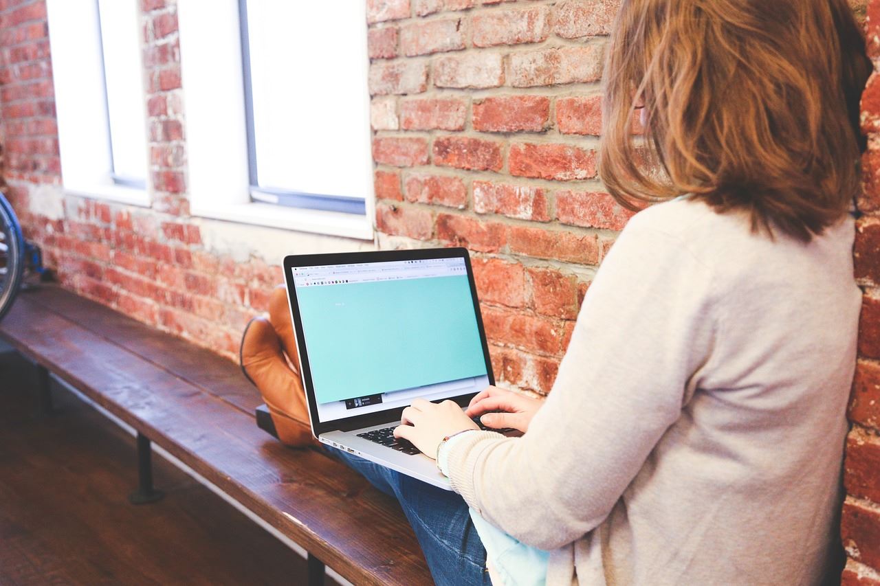 Student studying on a computer