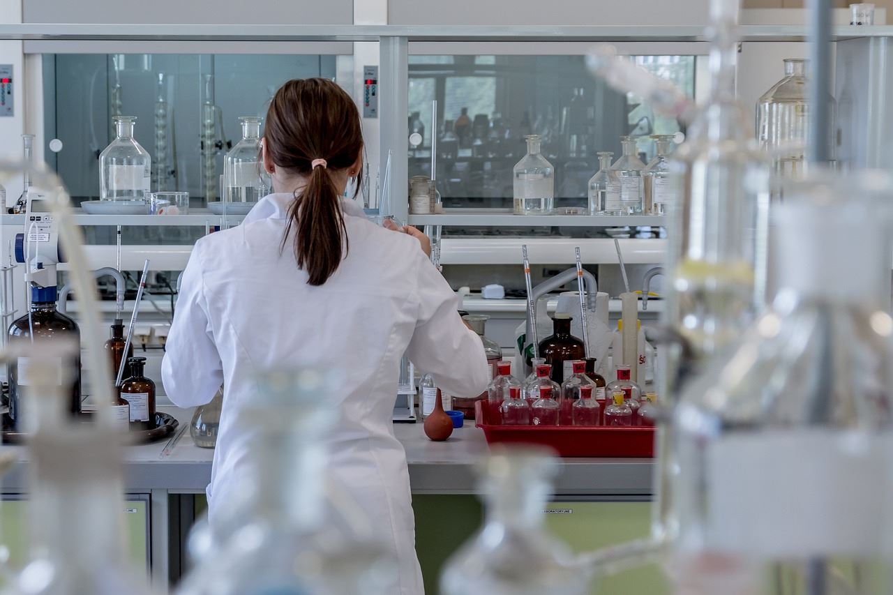 Researcher in a lab